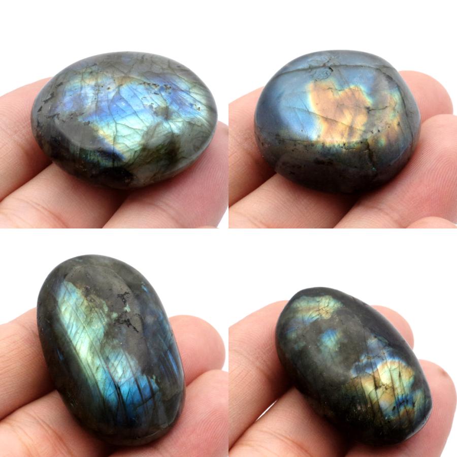 宇宙と繋がる 高次元 幸福の羅針盤 トロレアイト 天然 フリーフォーム タンブル GOLD STONE ラブラドライト タンブル 200g 握り石 天然石