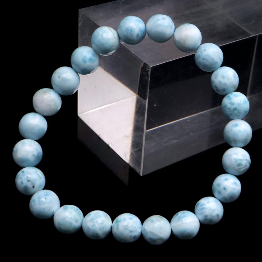ドミニカ産ラリマーブレスレット　8mm GOLD STONE ラリマー ブレスレット 8mm ドミニカ産 1点物 天然石