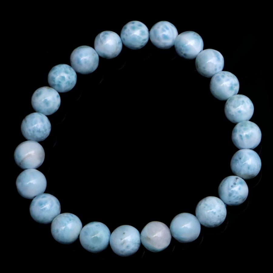 ドミニカ産ラリマーブレスレット　8mm GOLD STONE ラリマー ブレスレット 8mm ドミニカ産 1点物 天然石