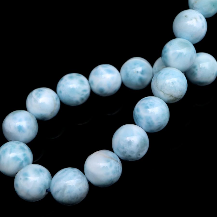 GOLD STONE ラリマー ブレスレット 8mm ドミニカ産 1点物 天然石
