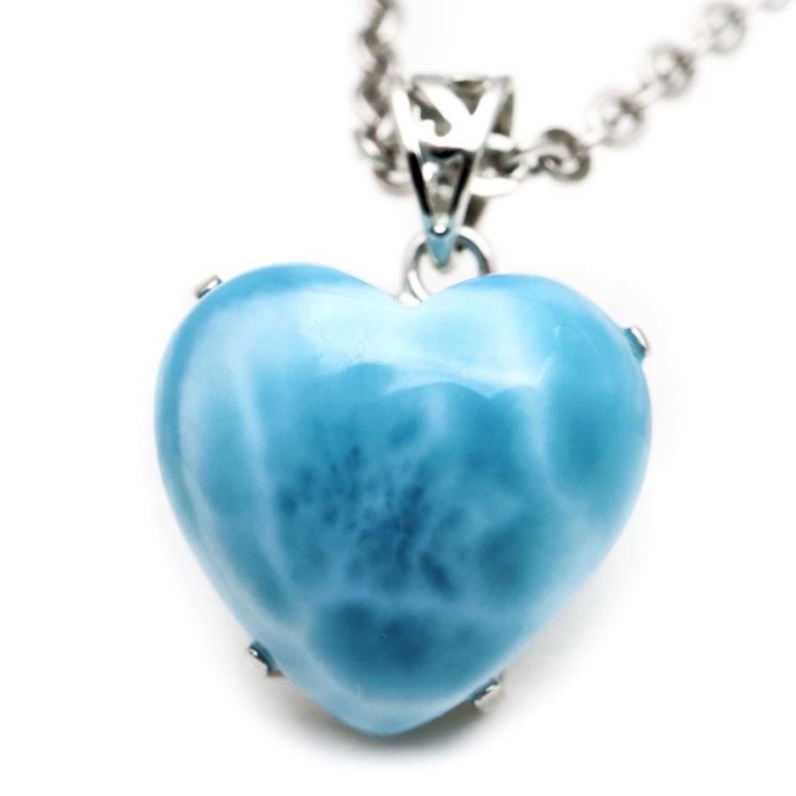ラリマー ネックレス ハート型 天然石 ペンダント Silver925 ロイヤルクラス Srank スカイブルー ドミニカ産 父の日 プレゼント Larimar155 Gold Stone 通販 Yahoo ショッピング
