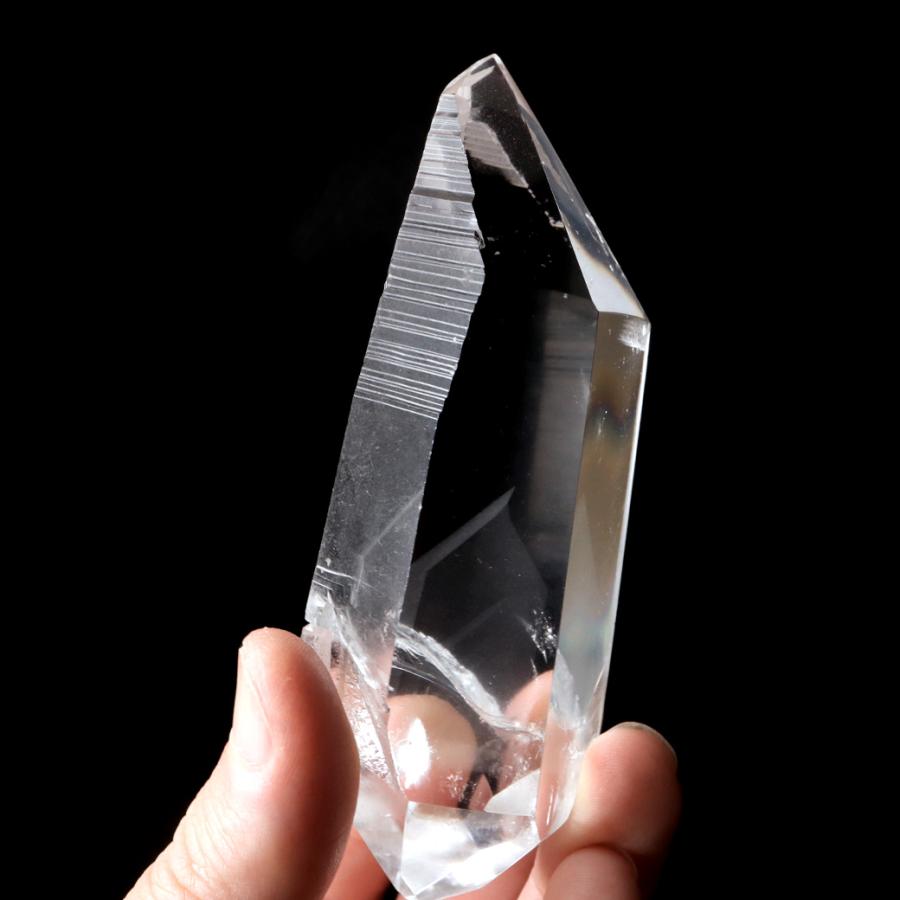 ディアマンティーナ産 ライトニング水晶No1315 レーザークォーツ/ディアマンティーナ産(A632)