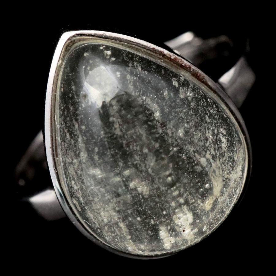 リビアングラス 指輪 リング レディース インパクトガラス エジプト リビア砂漠産 1点物 宇宙 ガラス パワーストーン 天然石 贈り物 プレゼントに｜goldstone