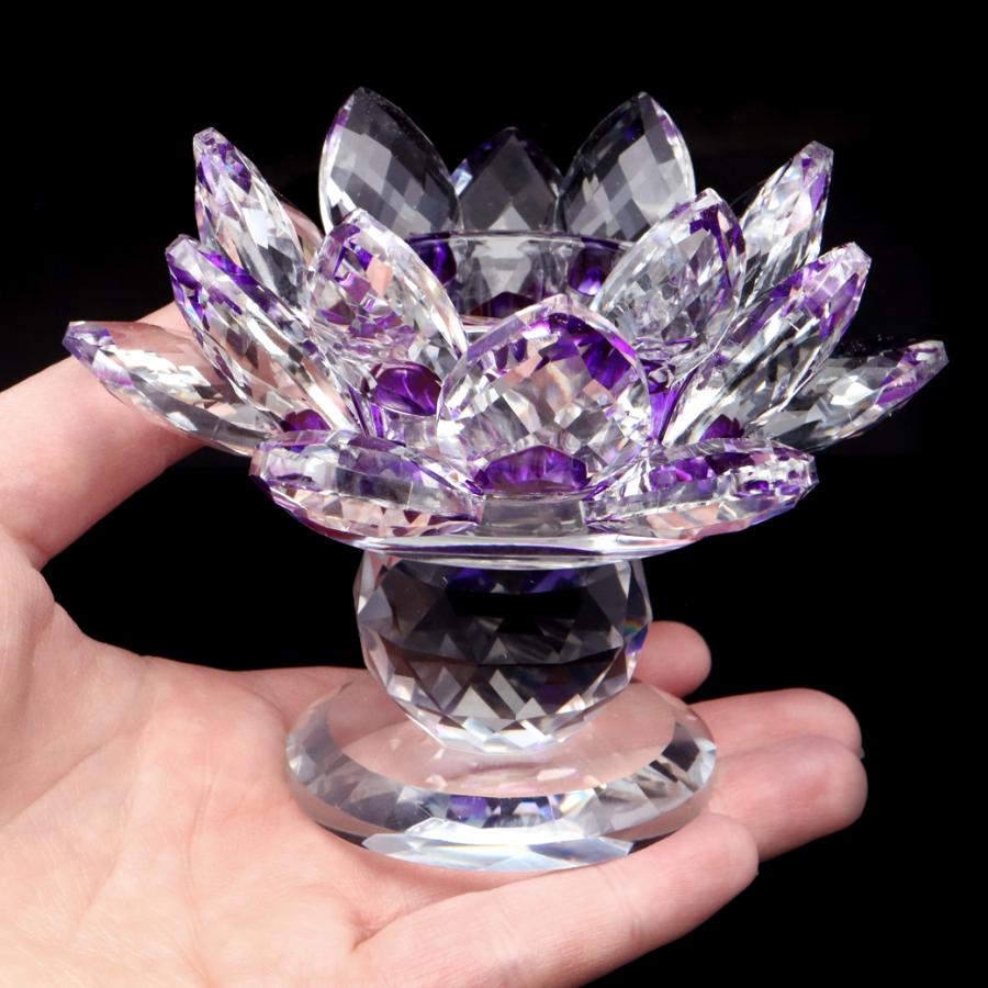 蓮の花 置物 size大 クリスタルガラス サンキャッチャー 仏壇 蓮の花 置物 size大 クリスタルガラス サンキャッチャー 仏壇
