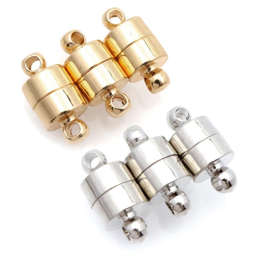 マグネット 留め具 ネックレス マグネットクラスプ 円柱 アクセサリー  