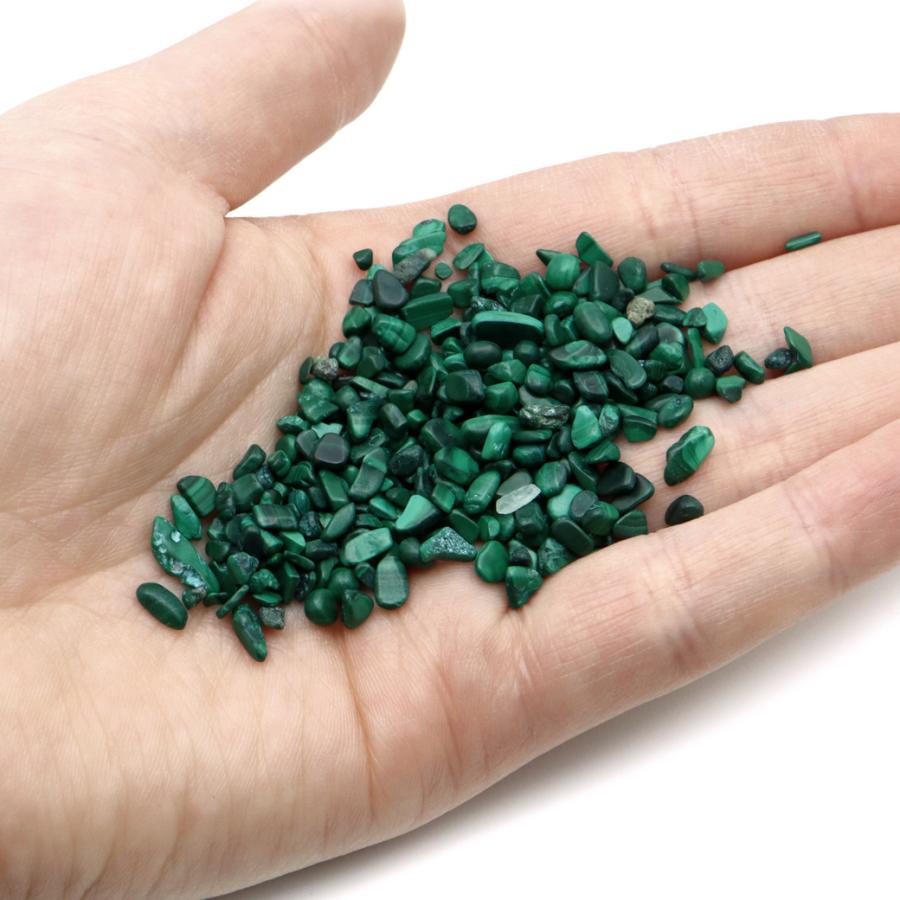 GOLD STONE マラカイト さざれ石 本物 100g 極小 孔雀石 天然石