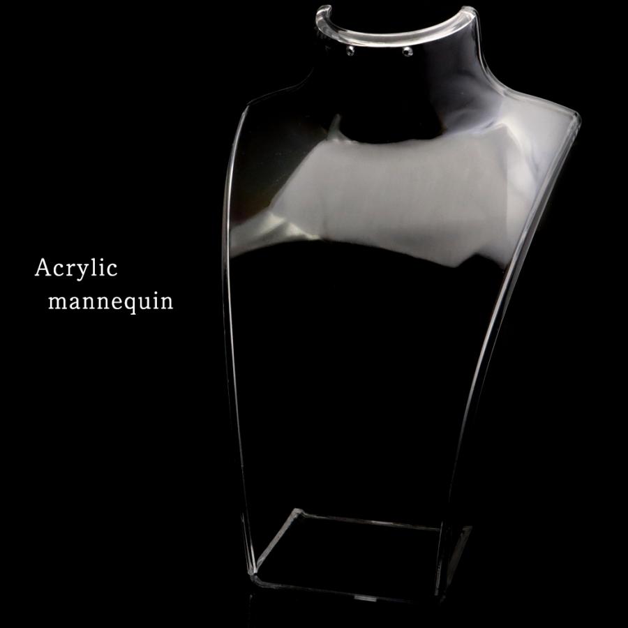 GOLD STONE マネキン アクリル トルソー スタンド クリア ネックレス