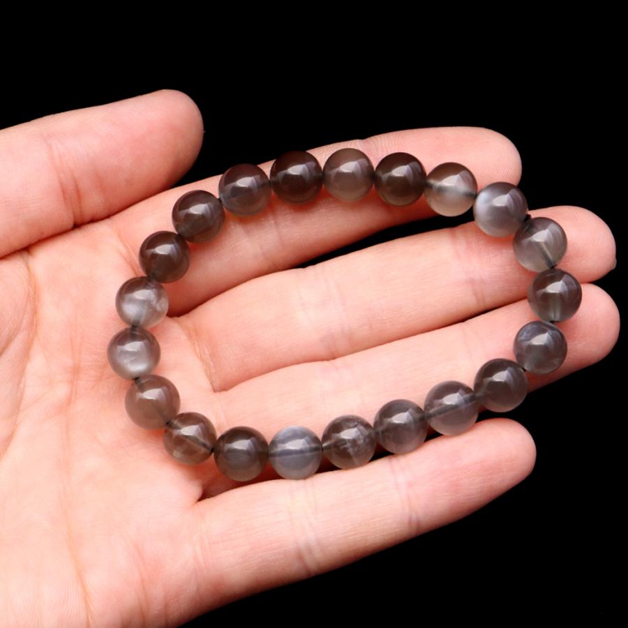 新作 セレナイト グレームーンストーン 二連ブレス