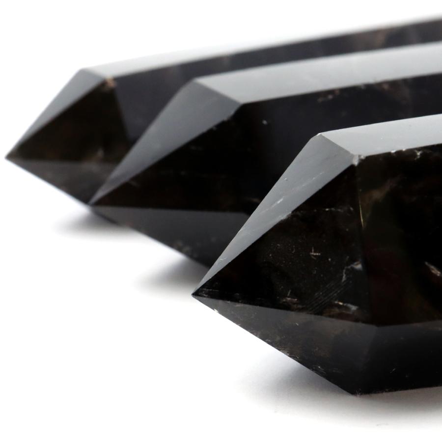 モリオン六角柱　鑑賞石　天然石　自然石　原石 GOLD STONE モリオン 黒水晶 六角柱 ポイント 山東省産 浄化 魔除け
