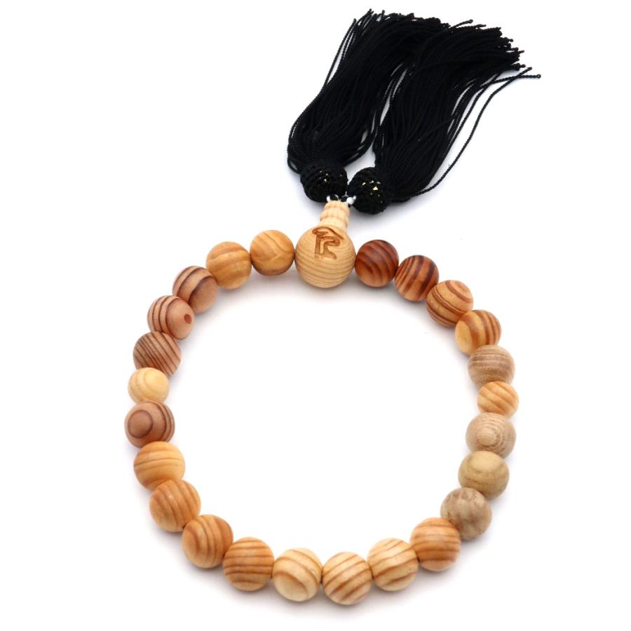 高野山 六木（りくぼく）御念珠 男性用 木箱付き 世界遺産 金剛峯寺