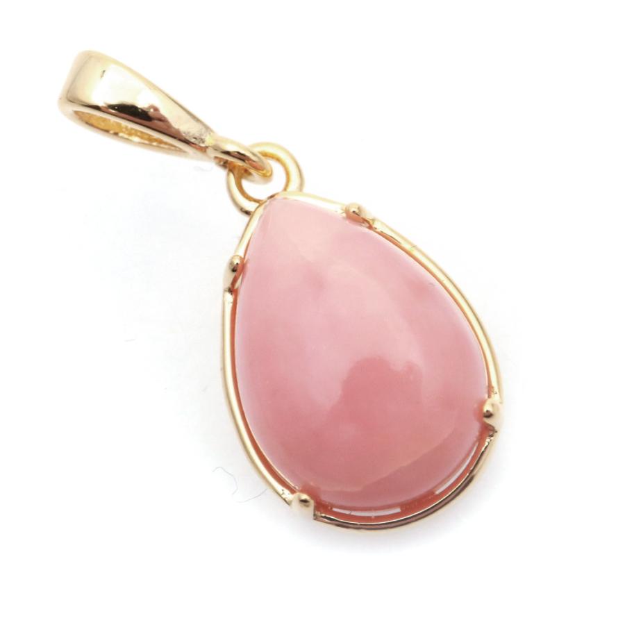 専用です＊ピンクオパール・金箔×クリスタルローゼンジ、いちょうのチャーム他１点 GOLD STONE ピンクオパール ペンダント レディース オーストラリア産