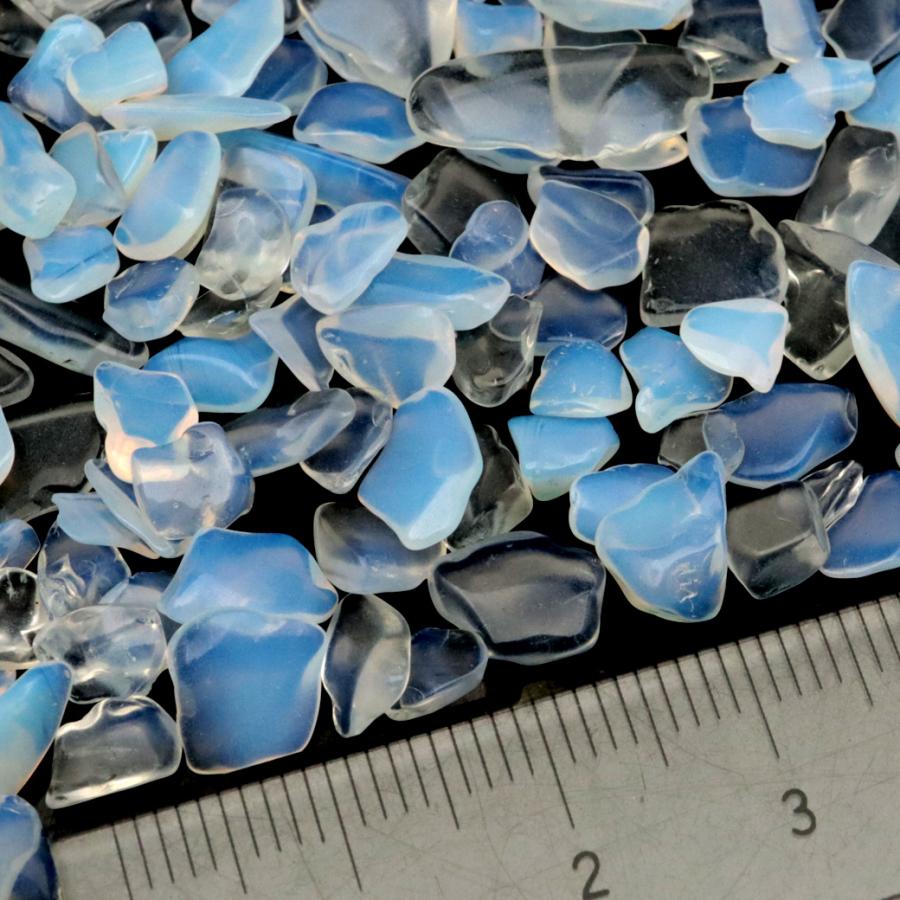 GOLD STONE 人工 オパール さざれ石 本物 100g 遊色効果 ミルキー opal