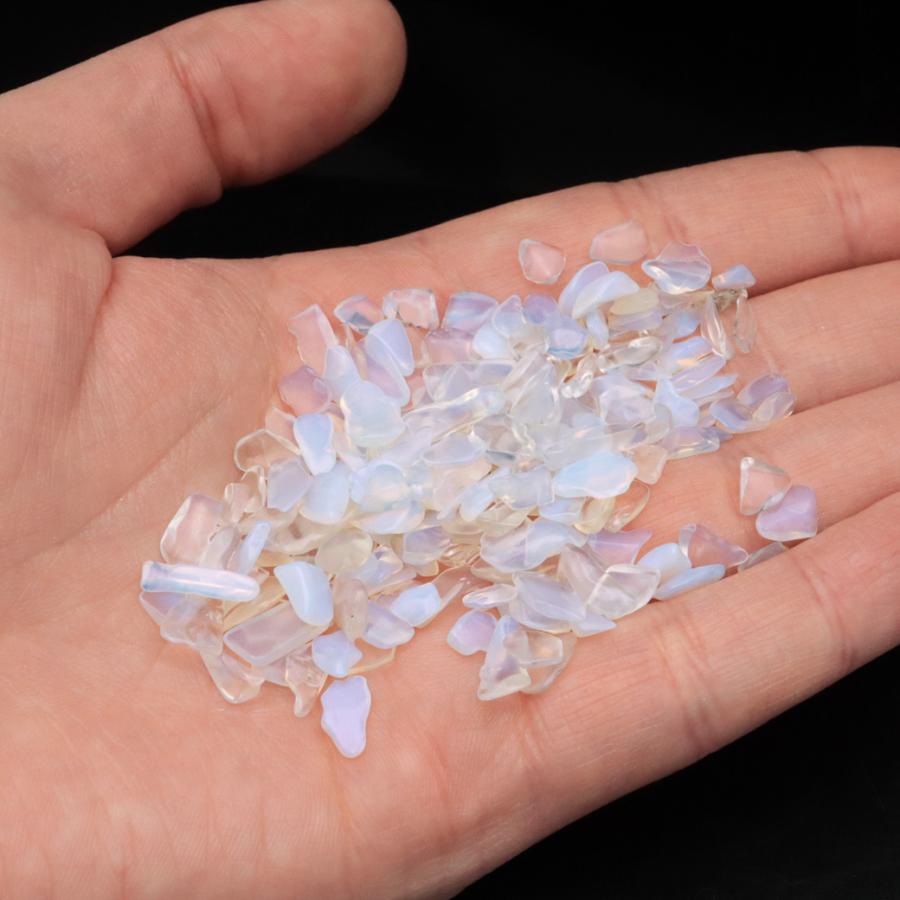 GOLD STONE 人工 オパール さざれ石 本物 100g 遊色効果 ミルキー opal