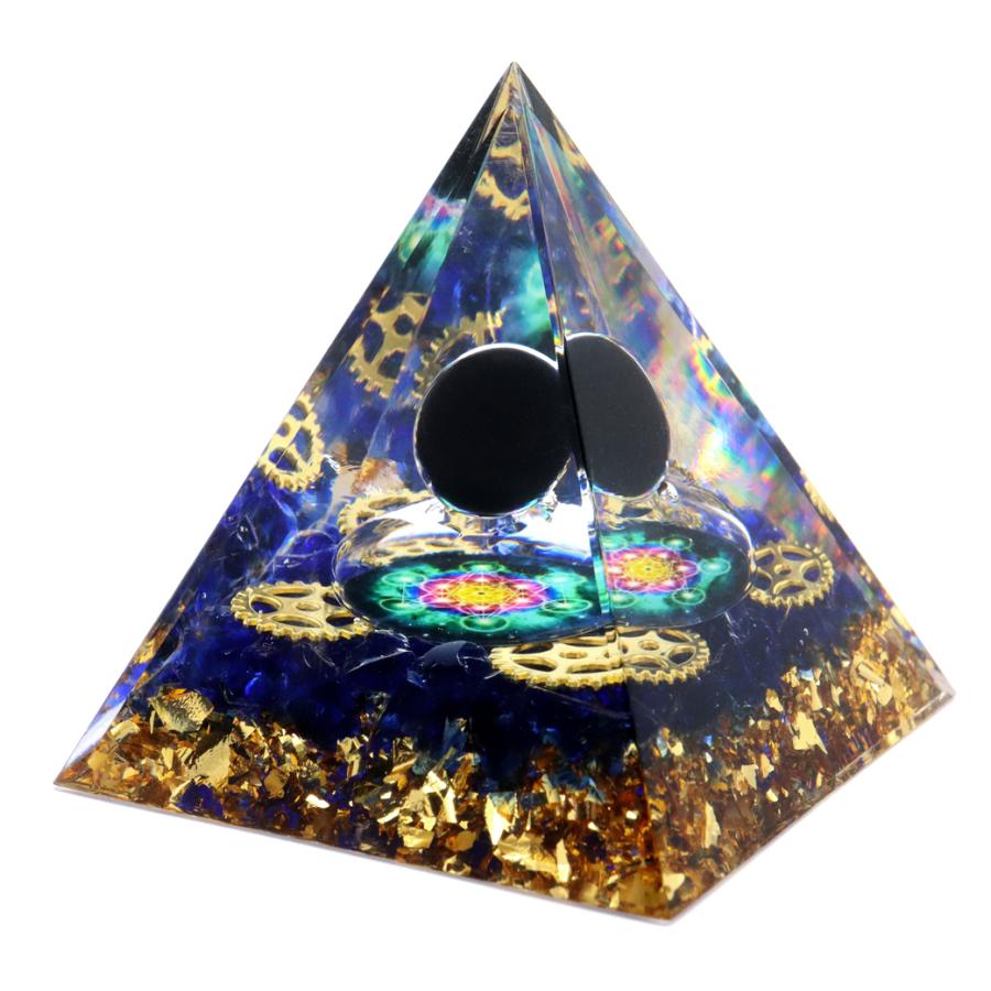 オルゴナイト ピラミッド 六芒星 歯車 幾何学模様 orgonite オルゴナイト ピラミッド 六芒星 歯車 幾何学模様 orgonite