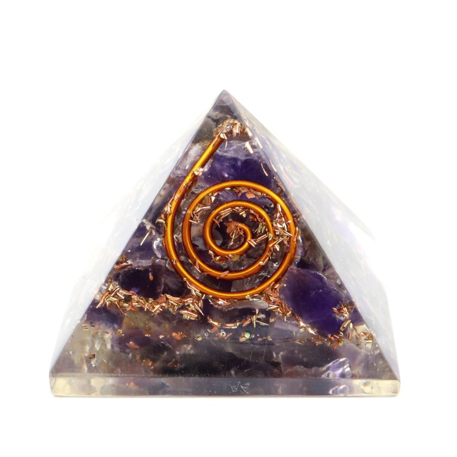 GOLD STONE アメジスト 使用 オルゴナイト ピラミッド 大人気