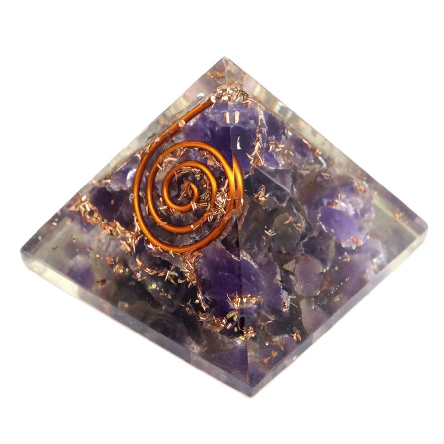 GOLD STONE アメジスト 使用 オルゴナイト ピラミッド 大人気