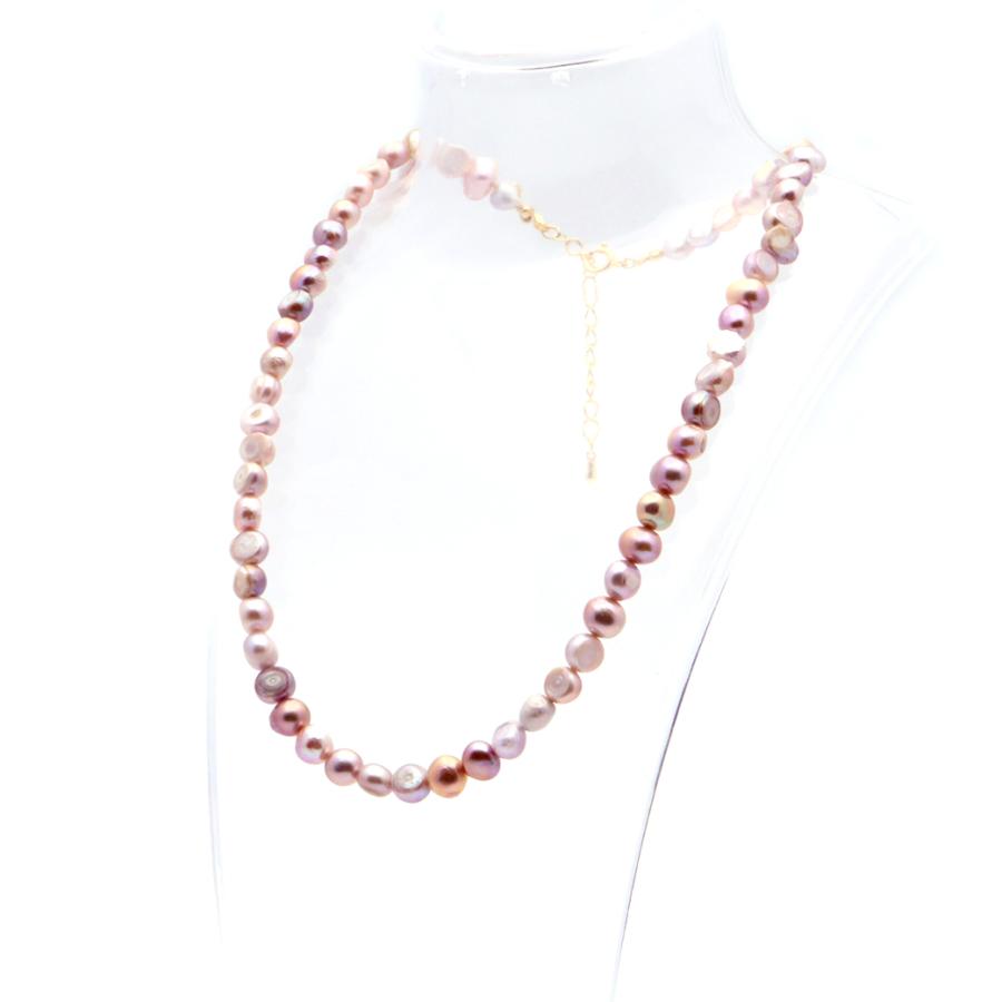 天然淡水パール 真珠ネックレス バロックパール 6-8mm かわいい 天然淡水パール 真珠ネックレス バロックパール 6-8mm かわいい