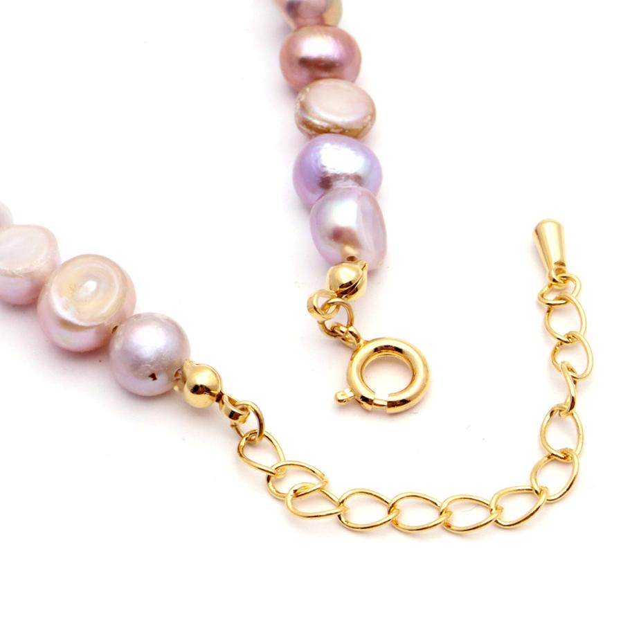 天然淡水パール 真珠ネックレス バロックパール 6-8mm かわいい 天然淡水パール 真珠ネックレス バロックパール 6-8mm かわいい