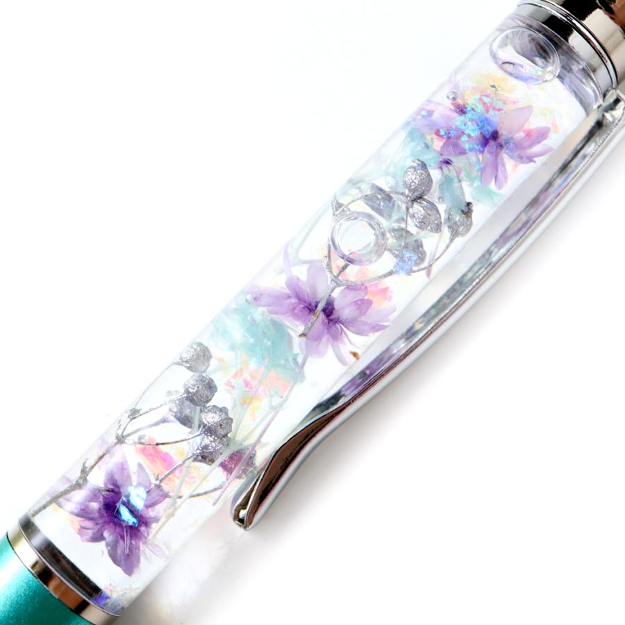 ハーバリウム ボールペン 印鑑付き 太さ1.0mm 専用ケース付 花