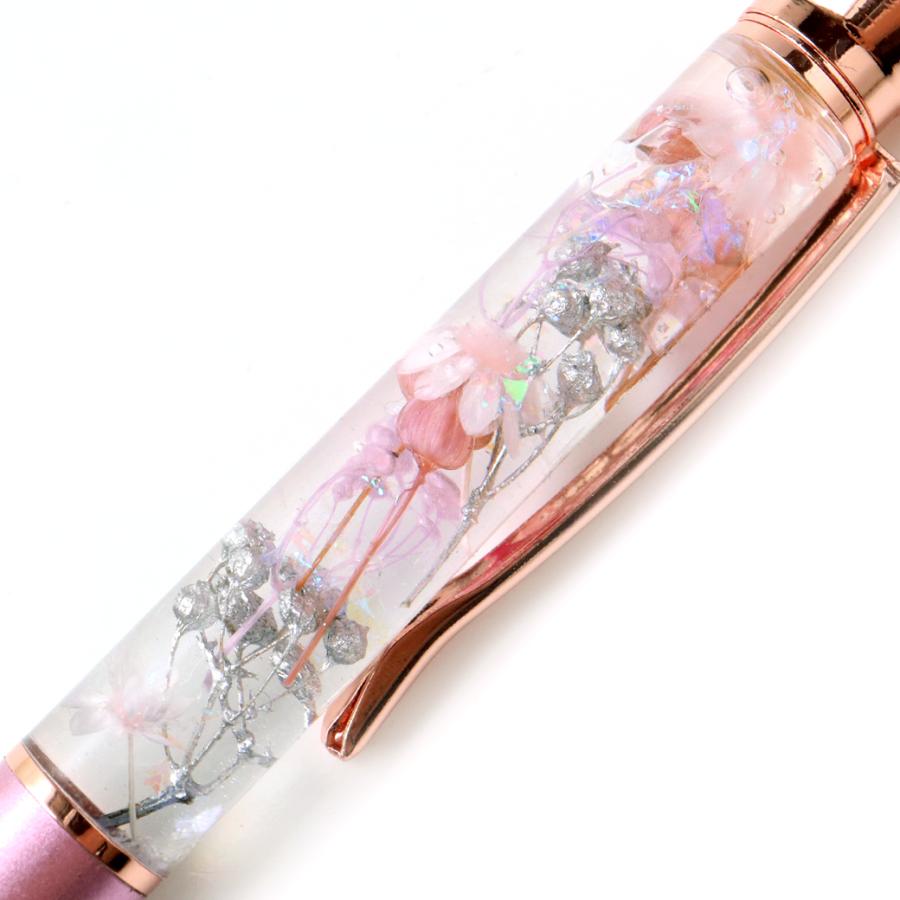 ハーバリウム ボールペン 印鑑付き 太さ1.0mm 専用ケース付 花