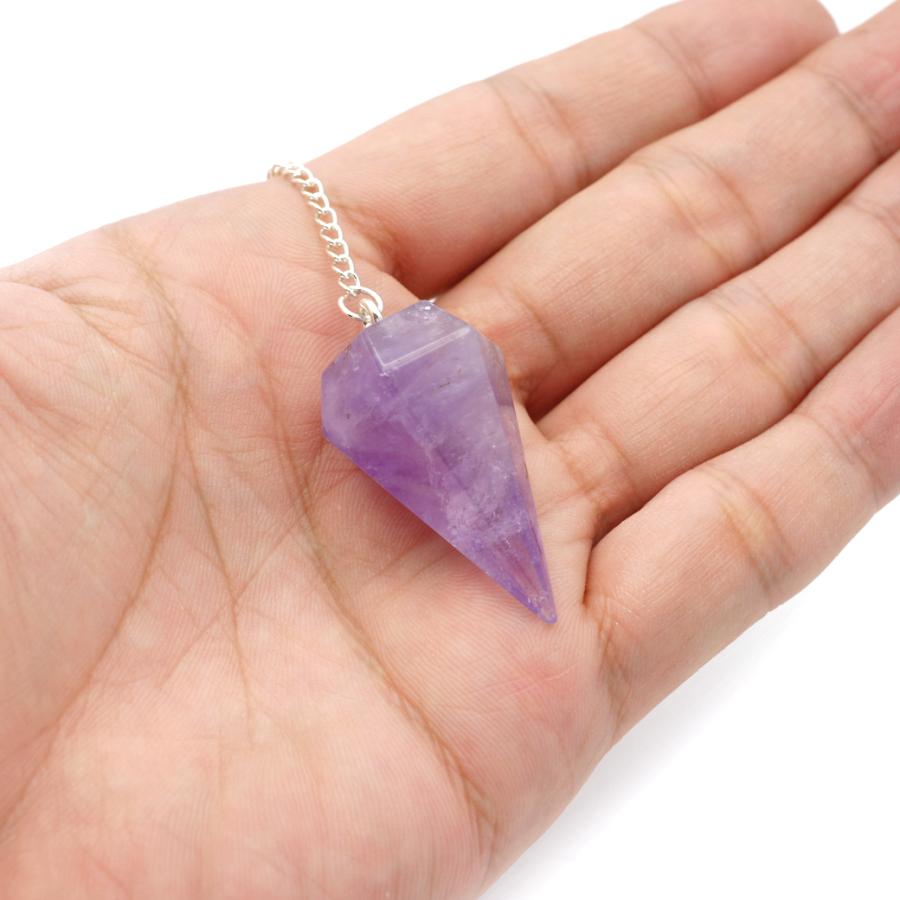 ペンデュラム アメジスト 紫水晶 ダウジング 天然石 ヒーリング フーチ 振り子 2月 誕生石 パワーストーン Amethyst 爆買 クリスマス | ブランド登録なし | 05