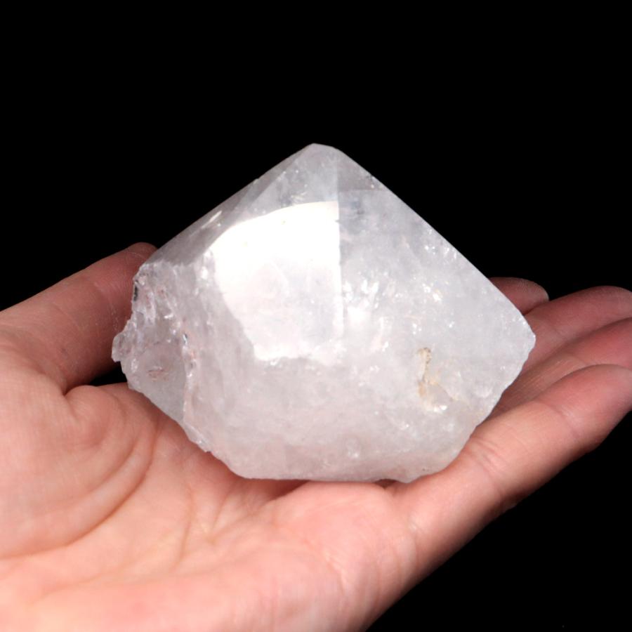 GOLD STONE 水晶 ポイント 底切り ロッククリスタル 原石 210g