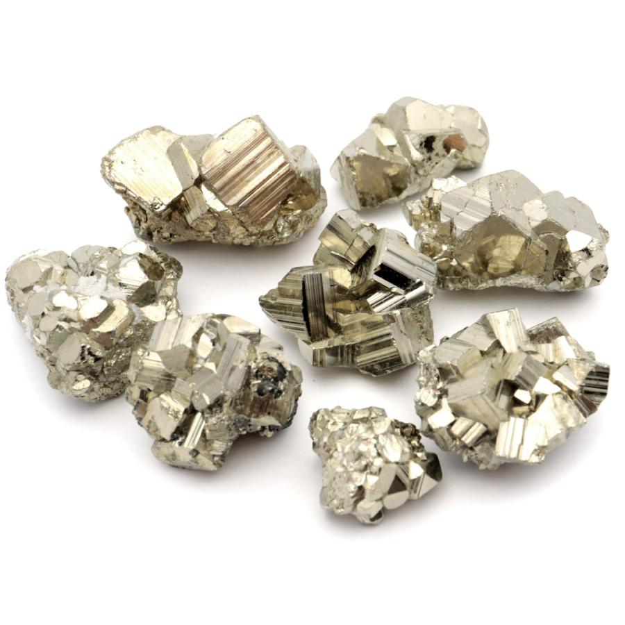 パイライト 原石 AAA 約221g ペルー産 8点セット 黄鉄鉱 pyrite パワーストーン 天然石 :pyrite-gem141:GOLD  STONE. 通販 