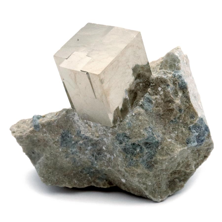 GOLD STONE パイライト 原石 母岩付き 約41g スペイン ナバフン産