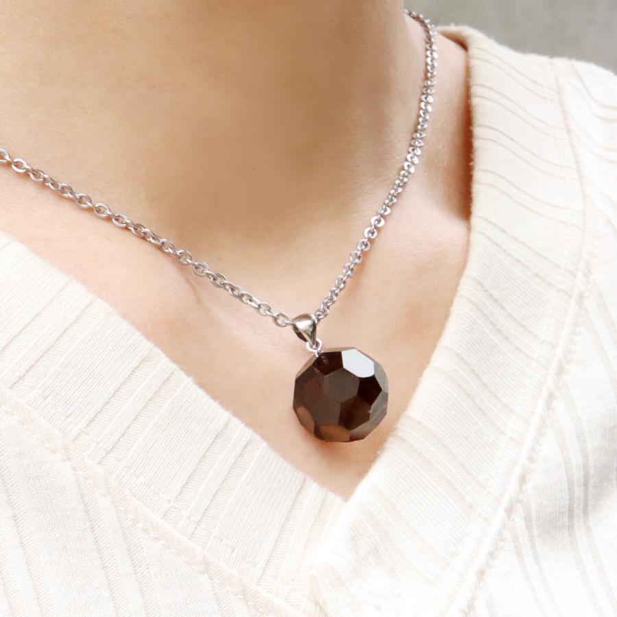 スモーキークォーツ ペンダント バッキーボールカットネックレス スモーキークォーツ ペンダント バッキーボールカットネックレス
