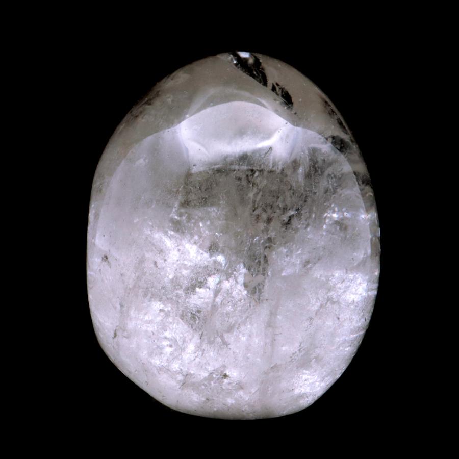 GOLD STONE クリスタル スカル 天然水晶 虹入り 骸骨 置物 アイリス