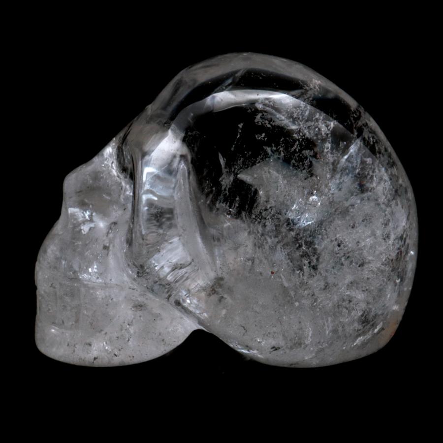 GOLD STONE クリスタル スカル 天然水晶 虹入り 骸骨 置物 アイリス
