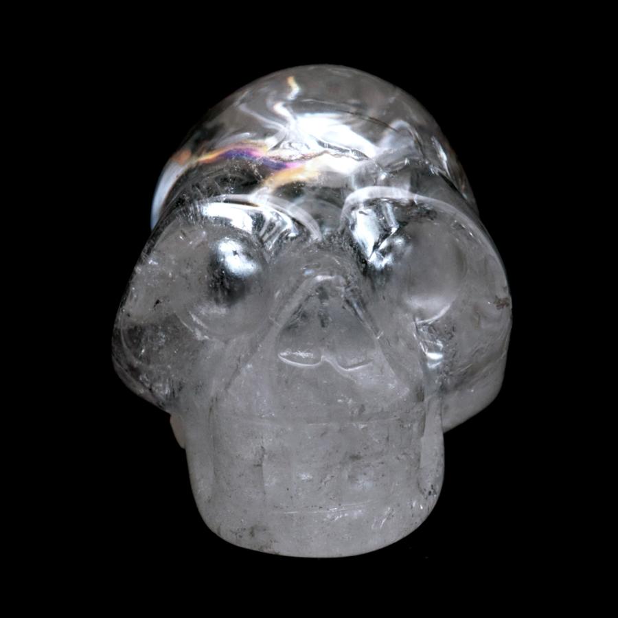 瞑想 天然黒曜石スカル クォーツ彫刻クリスタル スカル (Size : 800