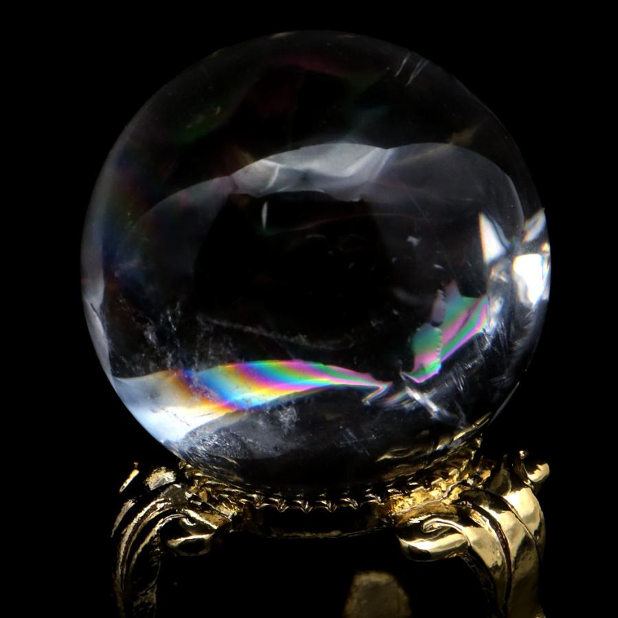 アイリスクォーツ 丸玉 水晶 虹入り AA 天然 直径約30mm 台座 アイリスクォーツ 丸玉 水晶 虹入り AA 天然 直径約30mm 台座
