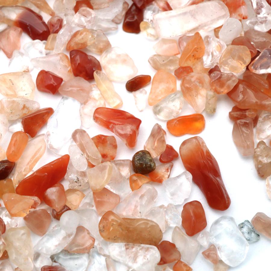 GOLD STONE 赤水晶 さざれ石 本物 100g サイズ極小 クリスタル レッド 