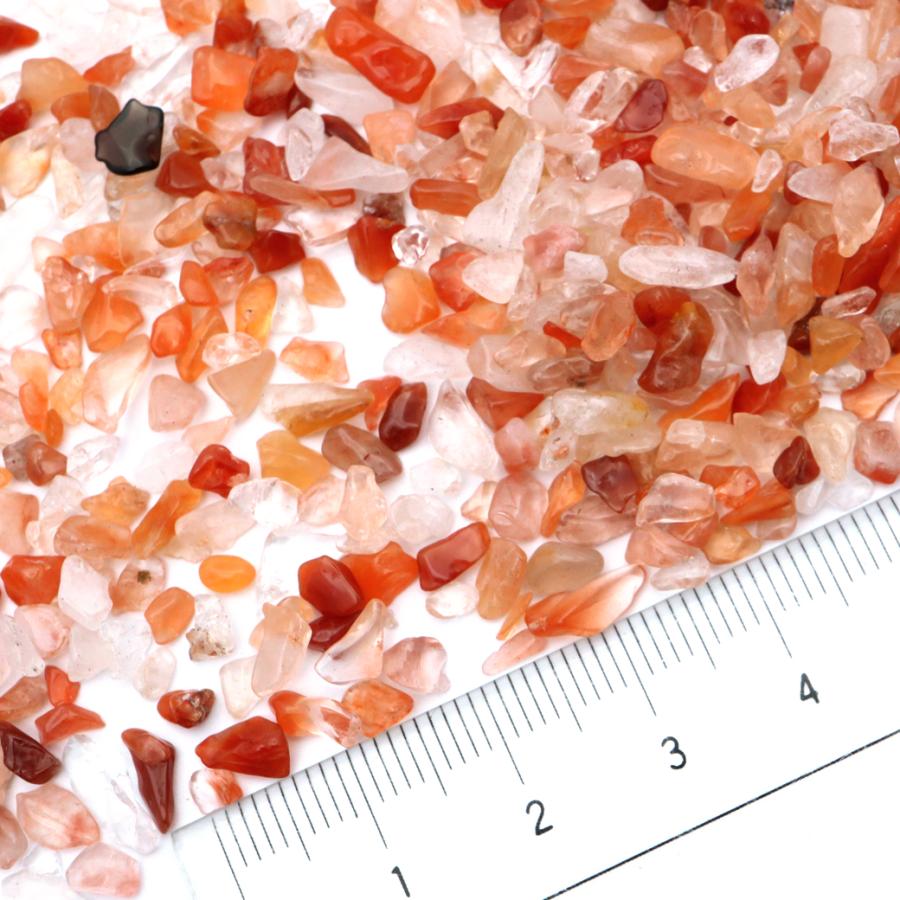 GOLD STONE 赤水晶 さざれ石 本物 100g サイズ極小 クリスタル レッド