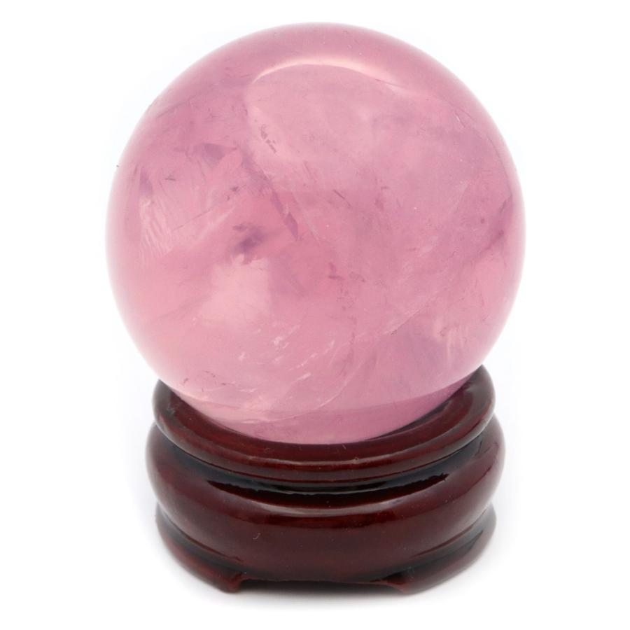 スター ローズクォーツ 丸玉 58mm AAA 台座付き マダガスカル産 天然石