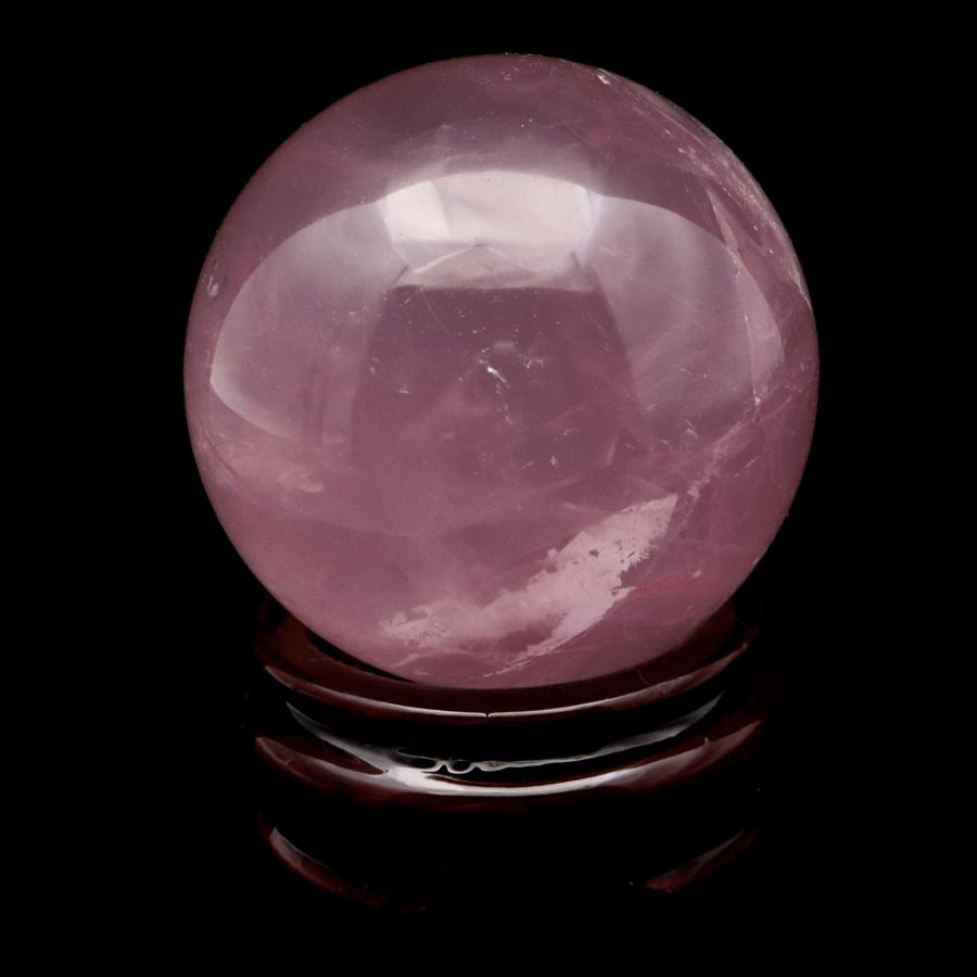 スター ローズクォーツ 丸玉 58mm AAA 台座付き マダガスカル産 天然石