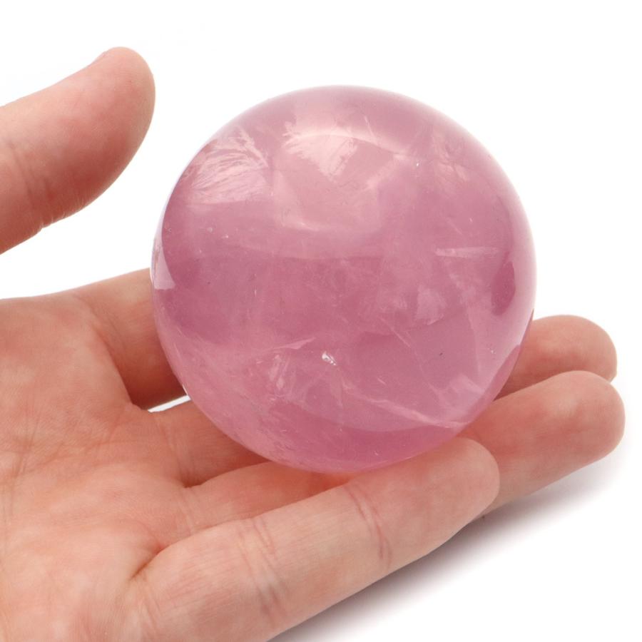 スター ローズクォーツ 丸玉 58mm AAA 台座付き マダガスカル産 天然石