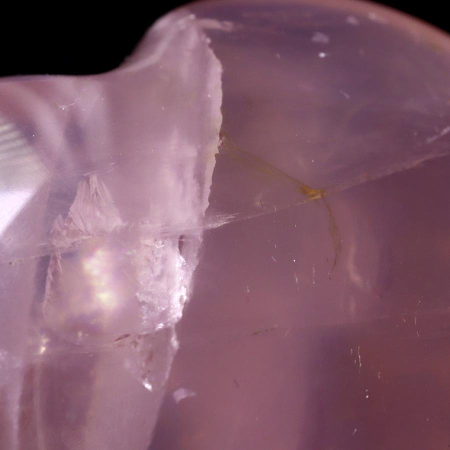 GOLD STONE スターローズクォーツ マダガスカル産 196g 握り石 ハート