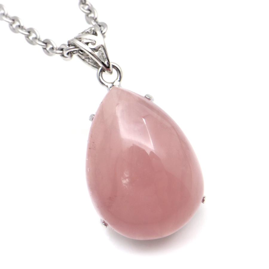 sai 天然石ローズクウォーツネックレス