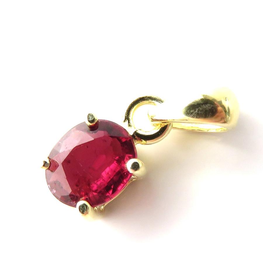 ルベライト レッドトルマリン ネックレス 天然石 ペンダント 宝石質  