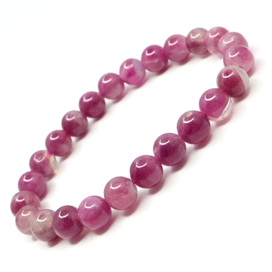 GOLD STONE ルベライト ブレスレット レッドトルマリン 7.5mm 1点物 10