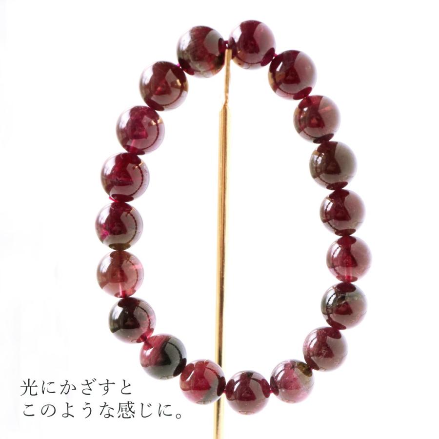 ルベライト ブレスレット レッドトルマリン 10mm 高品質 1点物 ルベライト ブレスレット レッドトルマリン 10mm 高品質 1点物