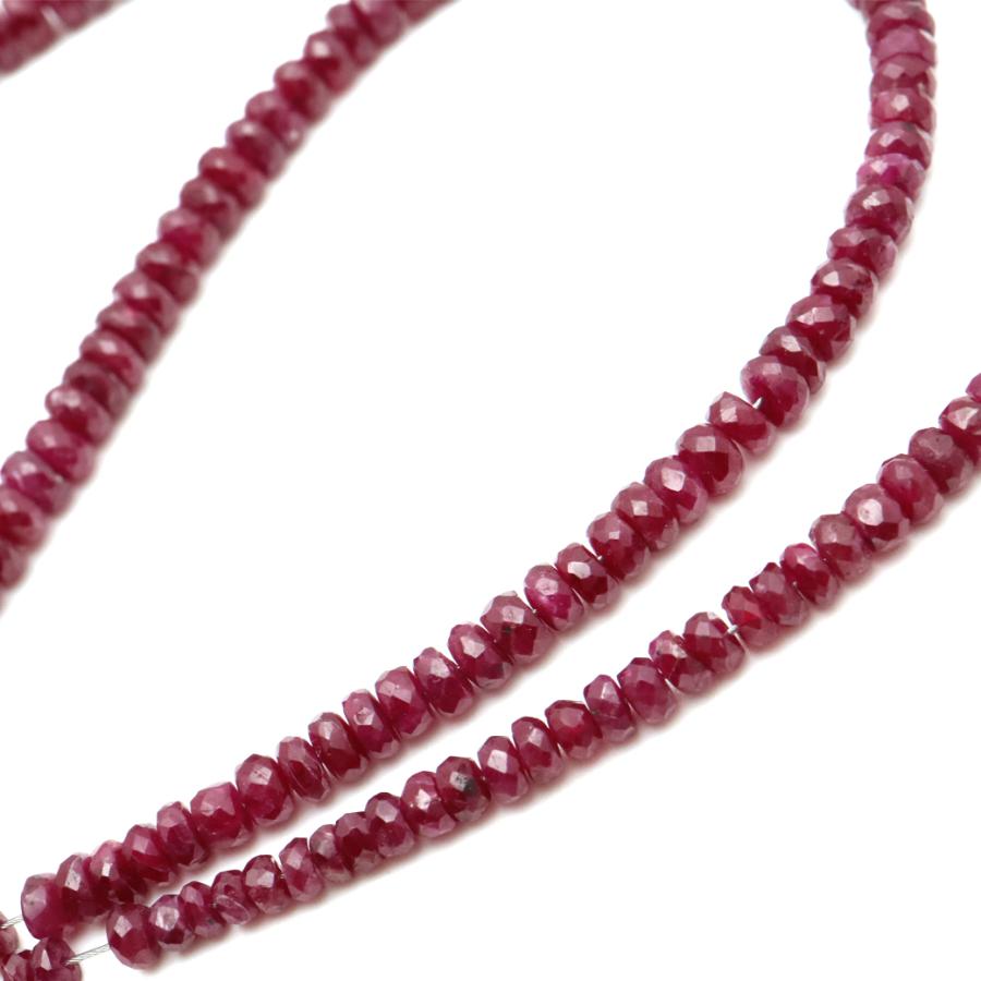 ルビー AAA 一連 約40cm ビーズ グラデーション 天然石 7月 誕生石 パワーストーン 紅玉 2025 プレゼント お返し 爆買 クリスマス | GOLD STONE | 02