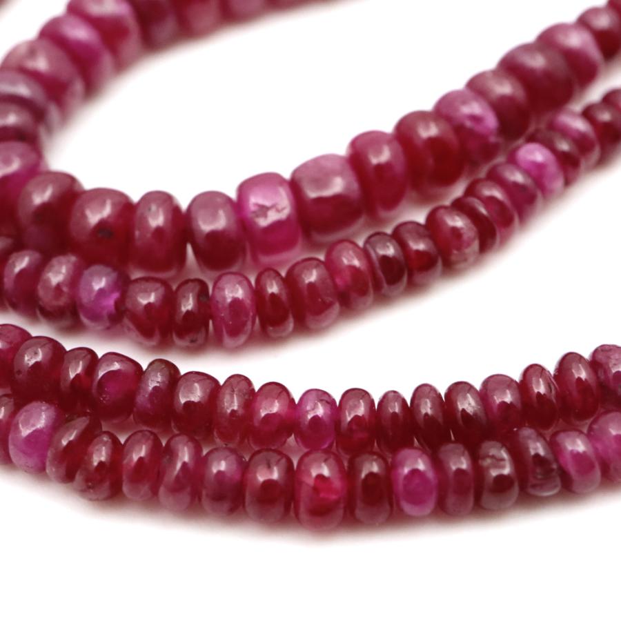 ルビー 一連 約40cm ビーズ グラデーション 天然石 7月 誕生石 パワーストーン 紅玉 2025 プレゼント お返し 爆買 クリスマス | GOLD STONE | 04