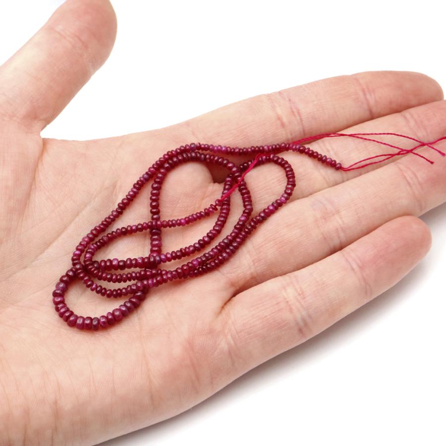 ルビー 一連 約40cm ビーズ グラデーション 天然石 7月 誕生石 パワーストーン 紅玉 2025 プレゼント お返し 爆買 クリスマス | GOLD STONE | 05