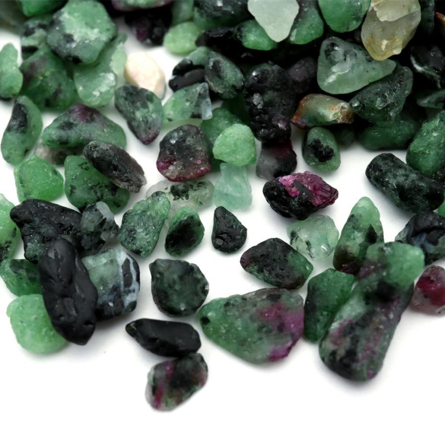 ルビーインゾイサイト さざれ石 本物 100g アニョライト 天然石 パワーストーン 浄化グッズ ネイルパーツ 材料 レジンパーツ おうち時間 爆買 クリスマス | GOLD STONE | 01