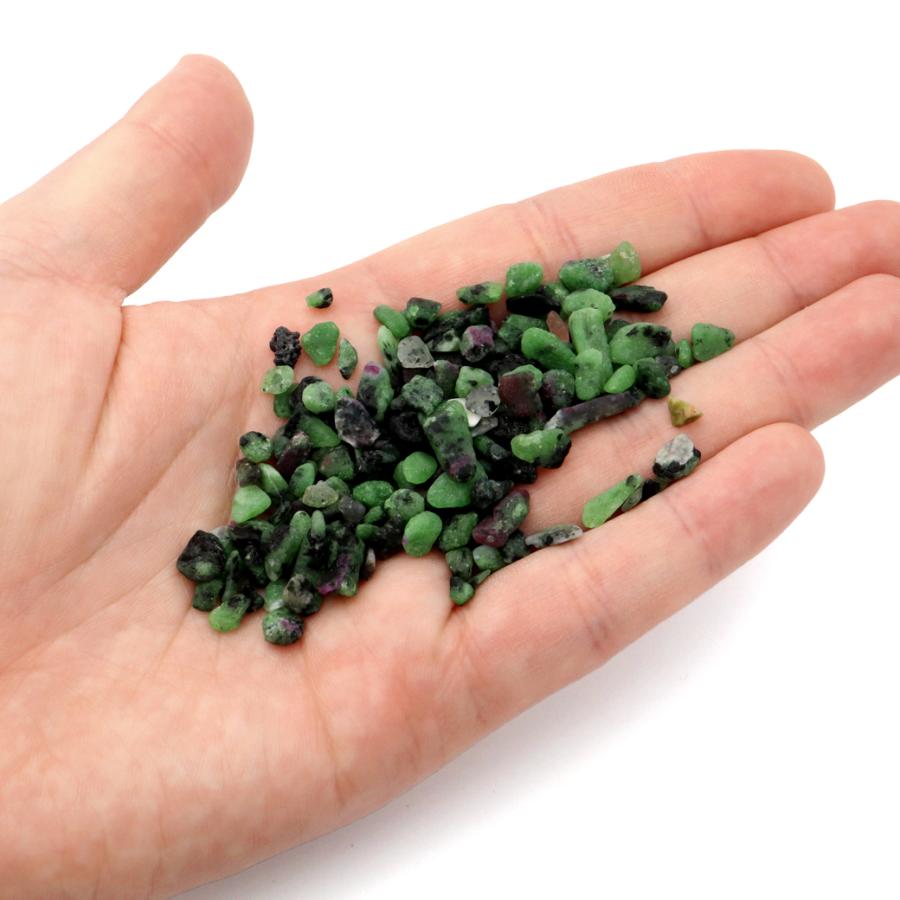 ルビーインゾイサイト さざれ石 本物 100g アニョライト 天然石 パワーストーン 浄化グッズ ネイルパーツ 材料 レジンパーツ おうち時間 爆買 クリスマス | GOLD STONE | 04