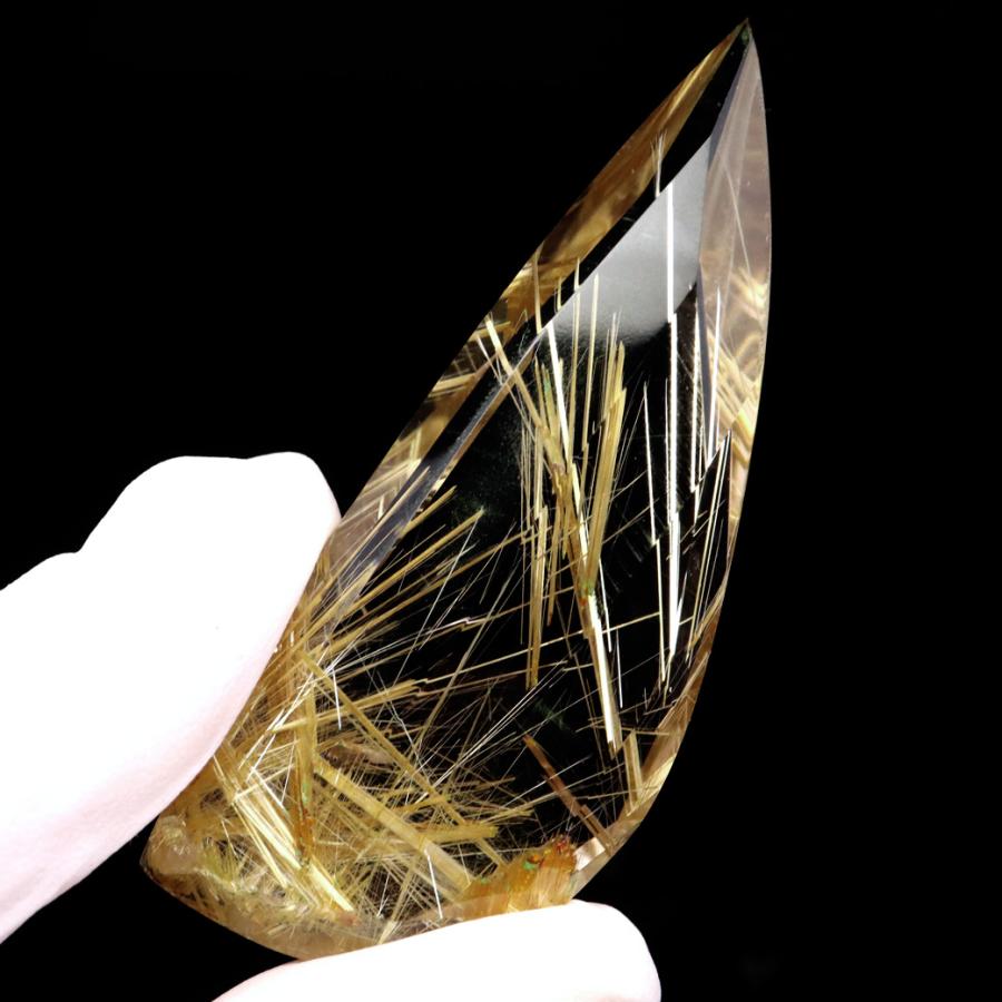 GOLD STONE ゴールド ルチルクォーツ ルース 裸石 18.9g AAAAAA 金針
