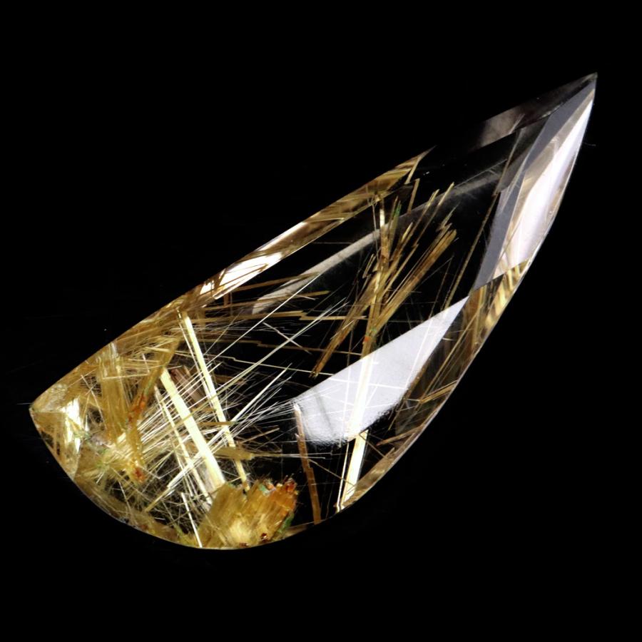GOLD STONE ゴールド ルチルクォーツ ルース 裸石 18.9g AAAAAA 金針